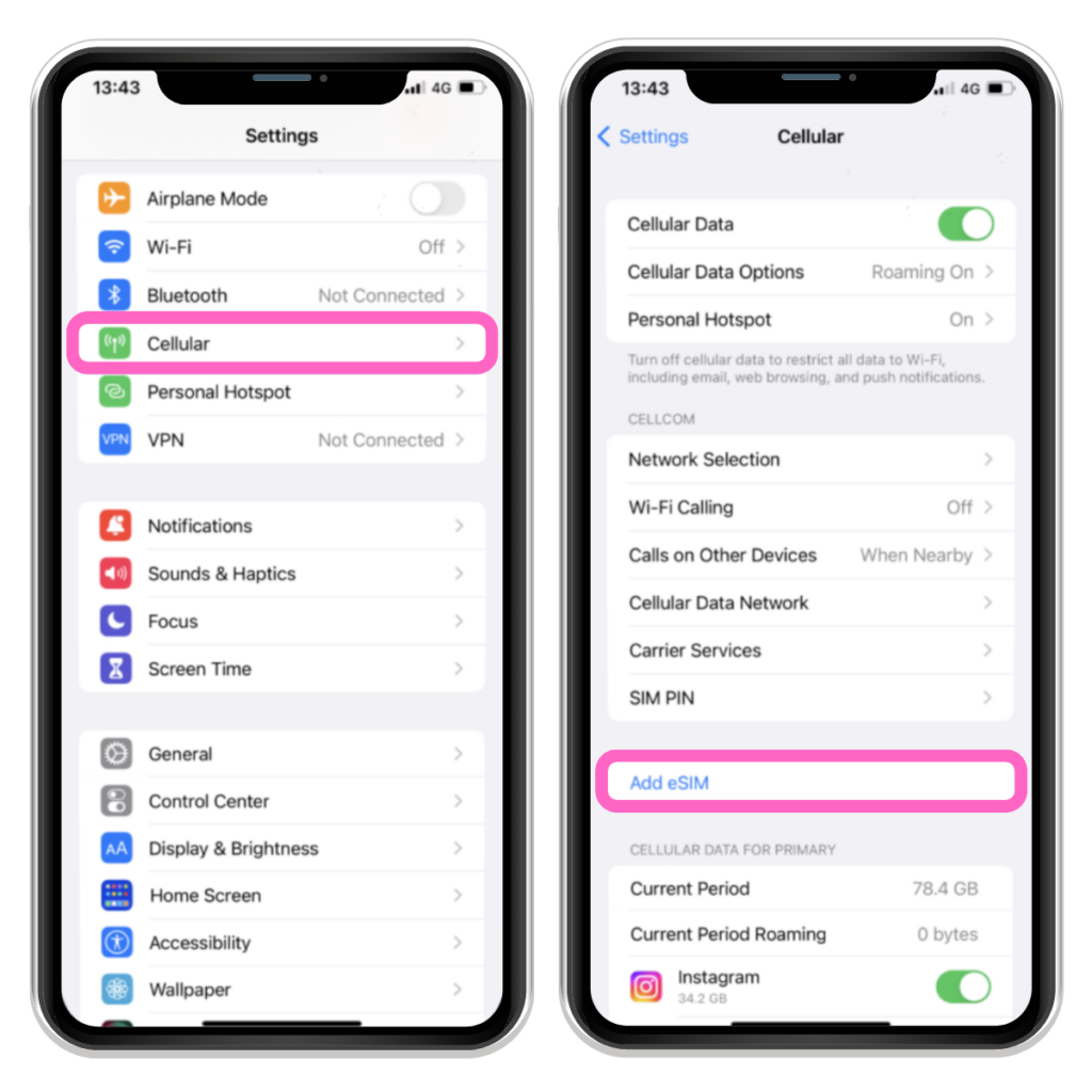 iPhone eSIM суулгах заавар